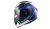 CASCO MOTO LS2 FF320 STREAM EVO AZUL BLANCO VERDE BRILLANTE