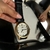 Relógio Masculino de Couro - Steel black Golden na internet