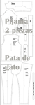 Patrón digital en formato PDF para la confección. Pijama de dos piezas dama en internet