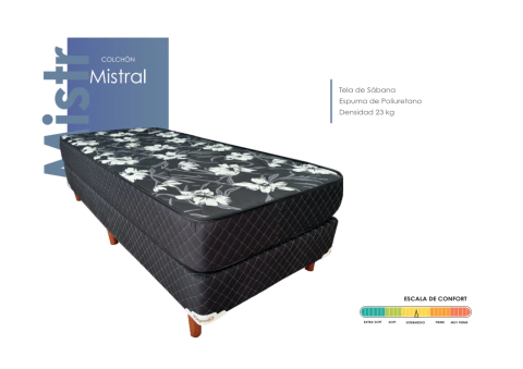 Colchón Elegante Mistral Tela de Sabana - comprar online
