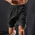 Bermuda tactel com elastano masculina academia bolso com ziper shorts com ziper - comprar online