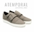 Sneakers Gray Piel De Becerro Mod. New York