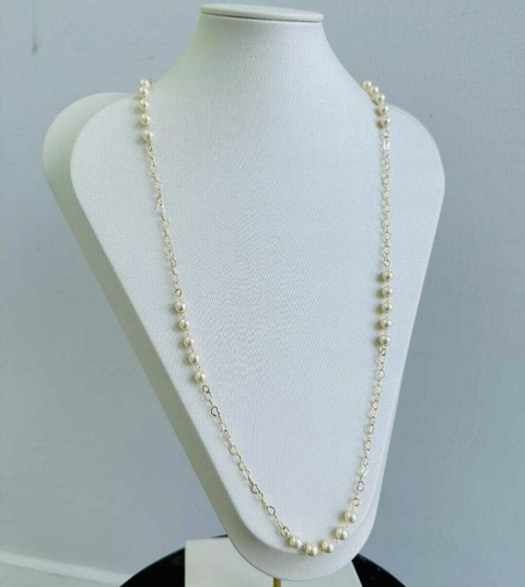 LONGO PÉROLAS 80CM 5 UN
