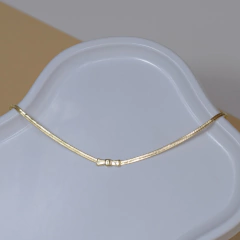 CHOKER FITA COM LACO BANHADA A OURO 18K (35+5) na internet