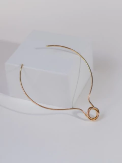 CHOKER ARO NÓ (G) BANHADO A OURO 18K na internet