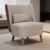 Poltrona Malta Orgânica Luxo Tecido Linho Suave Premium Retro Exclusivo P/ Sala Quarto Hall