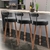 Kit 3 Banquetas Estofada Alta Napoles - Design Moderno - loja online