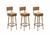 Kit 3 Banquetas Alta Barcelona com Encosto - Design Moderno - comprar online