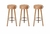 Kit 3 Banquetas Estofada Alta Londres - Design Moderno - Móvel UP Decor