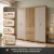 Guarda-Roupa Casal Doha Gold 6 Portas MDF Moderno Quarto Organização Premium Elegante - comprar online
