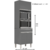 Armário Torre Quente para Cozinha 61 cm 3 pt 1 gav - Andréia - loja online