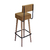 Kit 3 Banquetas Alta Barcelona com Encosto - Design Moderno