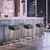 Kit 3 Banquetas Estofada Alta Dubai - Design Moderno