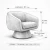 Poltrona Giratória Orgânica Maya Tecido Boucle Premium Design Redondo Sala Quarto Suporta 150kg - loja online