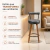 Banqueta Alta 60cm Giratória Viena C/ Encosto 4 Pés Ilha Gourmet Balcão Bancada Base Gira Corino Luxo - loja online
