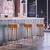 Imagem do Kit 3 Banquetas Estofada Alta Berlin - Design Moderno