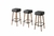 Imagem do Kit 3 Banquetas Estofada Alta Dubai - Design Moderno