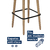 Kit 3 Banquetas Estofada Alta Dubai - Design Moderno