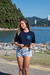 Cropped CRAZIO Logotipo // Marinho