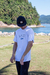 T-shirt CRAZIO Fill yourself with love // Branca