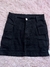 Saia Cargo Preta Feminina Lycra Cintura Alta Stillger Jeans - comprar online