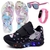 Kit Tênis com mochila, chinelo, relógio e óculos infantil