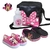 Kit Minnie Mochila com Tênis, crocs, relogio e garrafa.