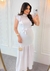 Vestido Alfaiataria Evangélico Branco Com Laço 3249 - comprar online