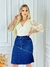 Saia Midi em Jeans Feminina Amaciada Desfiada com Lycra 2800 - comprar online