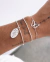 Pulseira grãos de arroz 18cm