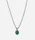 Pingente boho zircônia verde quadrada