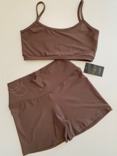 Conjunto Top e Short Meia Coxa - Loja Donna Jô Sports & Stilus