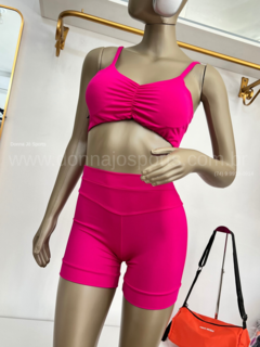 Top e Short Glamour Fitness - Loja Donna Jô Sports & Stilus