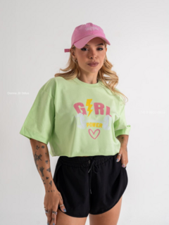 Cropped Max Oversized Girl Power - comprar online