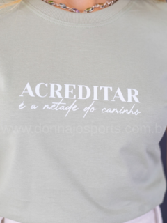 T-shirt Premium Acreditar na internet