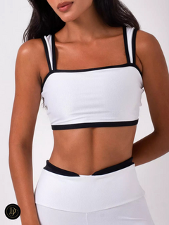 Conjunto Top e Legging Bicollor Gym Premium - comprar online