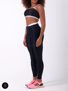 Conjunto Top e Legging Bicollor Gym Premium