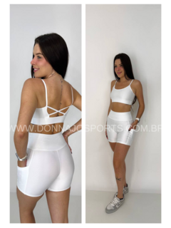Conjunto Top e Short Canelado Run Bolsos Laterais na internet
