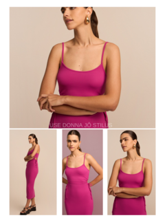 Vestido New Midi Abertura Amarração nas Laterais - comprar online