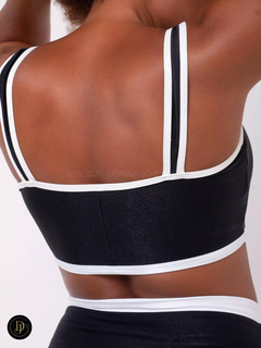 Conjunto Top e Legging Bicollor Gym Premium - Loja Donna Jô Sports & Stilus
