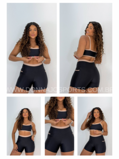 Conjunto Top e Short Bicolor Bolsos Laterais - comprar online