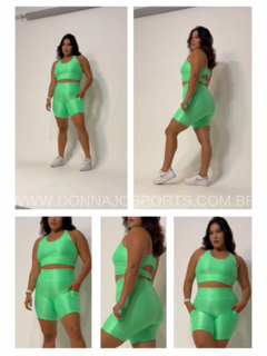 Conjunto Top e Short Plus Canelado Bolsos Laterais - comprar online