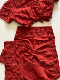 Conjunto Cropped e Legging Ondinha Fitness - Loja Donna Jô Sports & Stilus
