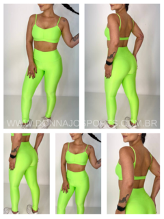 Conjunto Top e Legging Canelado Glamour - comprar online