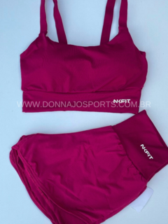 Conjunto Sport Top e Short Duplo - Loja Donna Jô Sports & Stilus