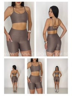 Conjunto Top e Short Canelado Run Bolsos Laterais - comprar online