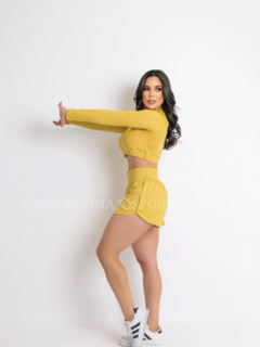 Conjunto Fashion Cropped e Short Duplo - comprar online