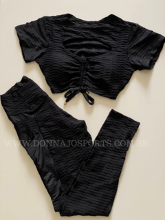 Conjunto Cropped e Legging Ondinha Fitness - comprar online