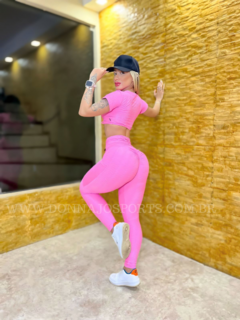 Conjunto Cropped e Legging Ondinha Fitness - loja online