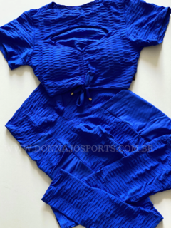 Conjunto Cropped e Legging Ondinha Fitness na internet